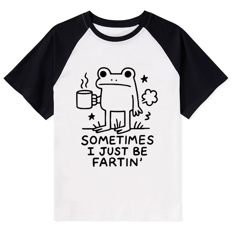 Tokyo-Tiger Sometimes A Frog Just Needs To Fart Raglan T-shirt