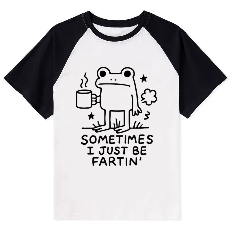 Tokyo-Tiger Sometimes A Frog Just Needs To Fart Raglan T-shirt