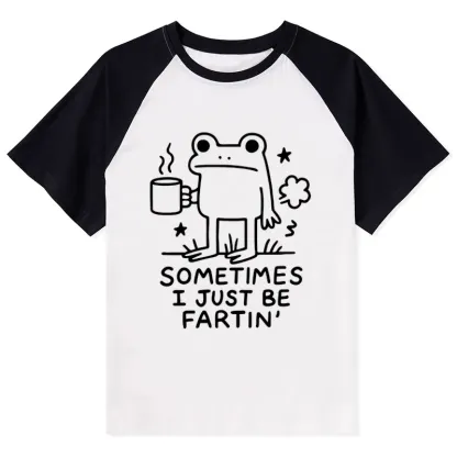 Tokyo-Tiger Sometimes A Frog Just Needs To Fart Raglan T-shirt