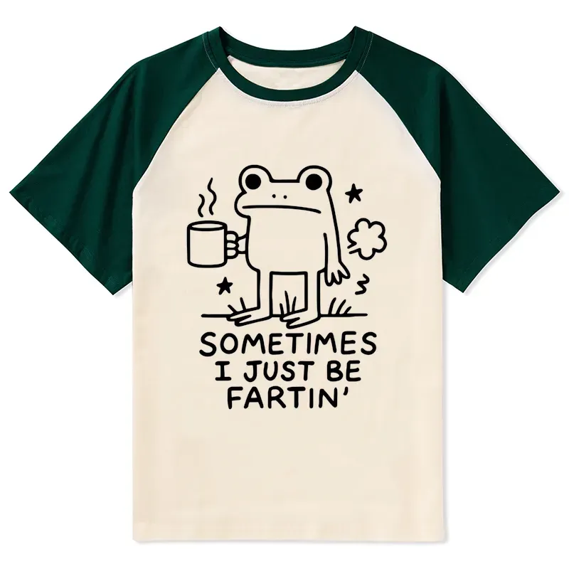 Tokyo-Tiger Sometimes A Frog Just Needs To Fart Raglan T-shirt Sale
