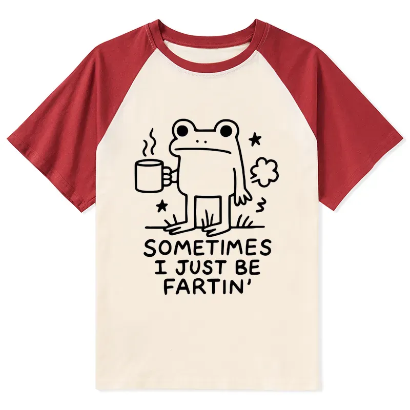 Tokyo-Tiger Sometimes A Frog Just Needs To Fart Raglan T-shirt