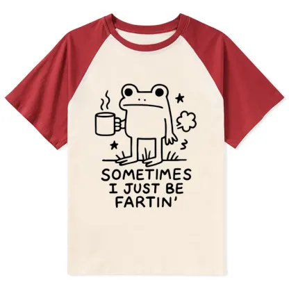 Tokyo-Tiger Sometimes A Frog Just Needs To Fart Raglan T-shirt