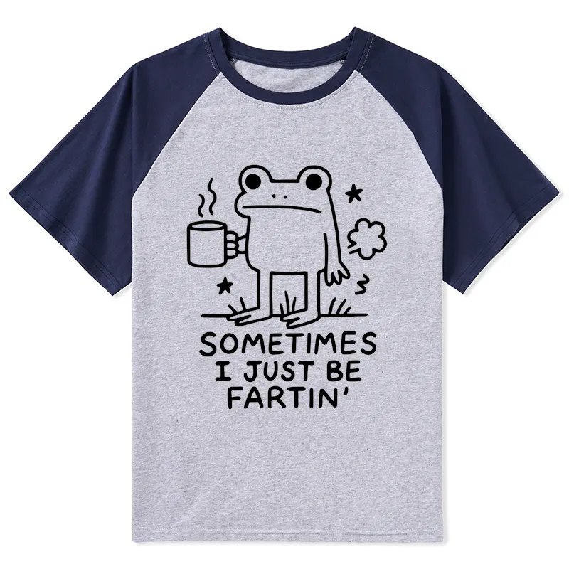 Tokyo-Tiger Sometimes A Frog Just Needs To Fart Raglan T-shirt