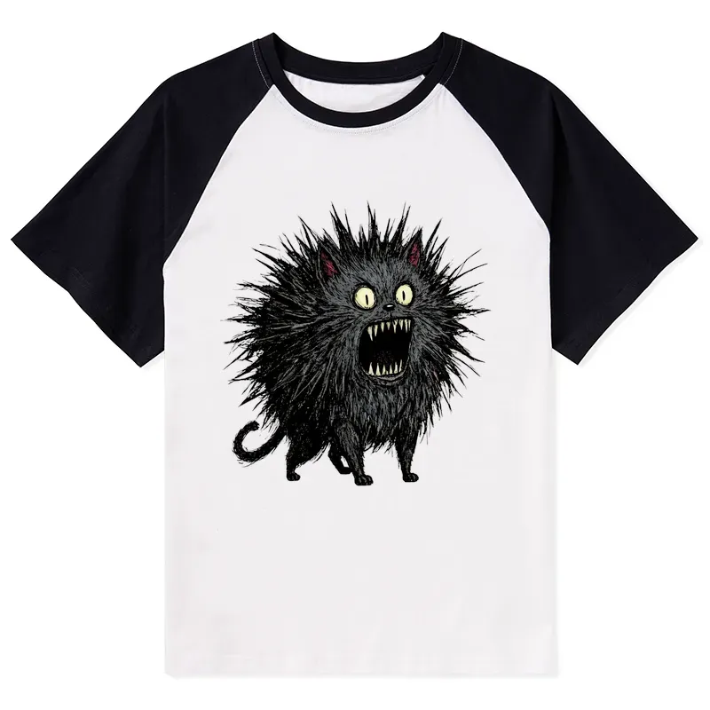 Tokyo-Tiger Feral Cat Having A Total Meltdown Raglan T-shirt Sale