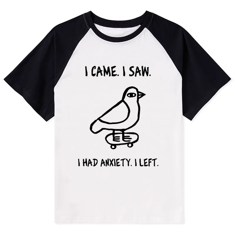 Tokyo-Tiger Funny Meme Bird Just Needs A Break Raglan T-shirt
