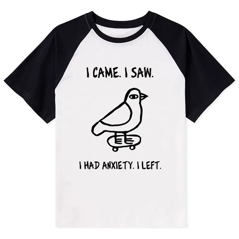 Tokyo-Tiger Funny Meme Bird Just Needs A Break Raglan T-shirt