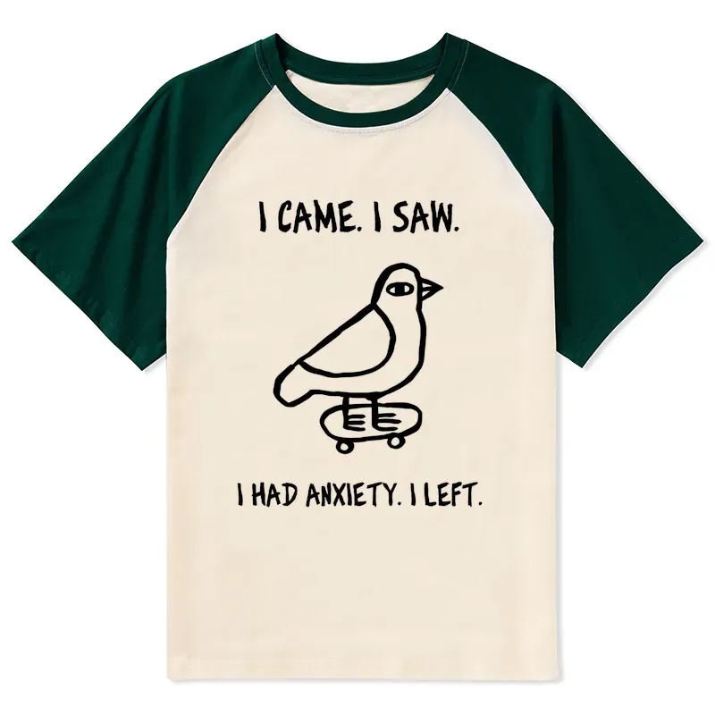 Tokyo-Tiger Funny Meme Bird Just Needs A Break Raglan T-shirt Sale