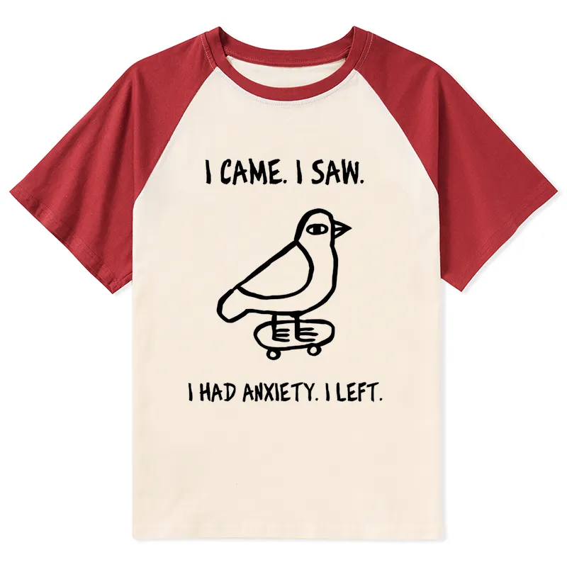 Tokyo-Tiger Funny Meme Bird Just Needs A Break Raglan T-shirt