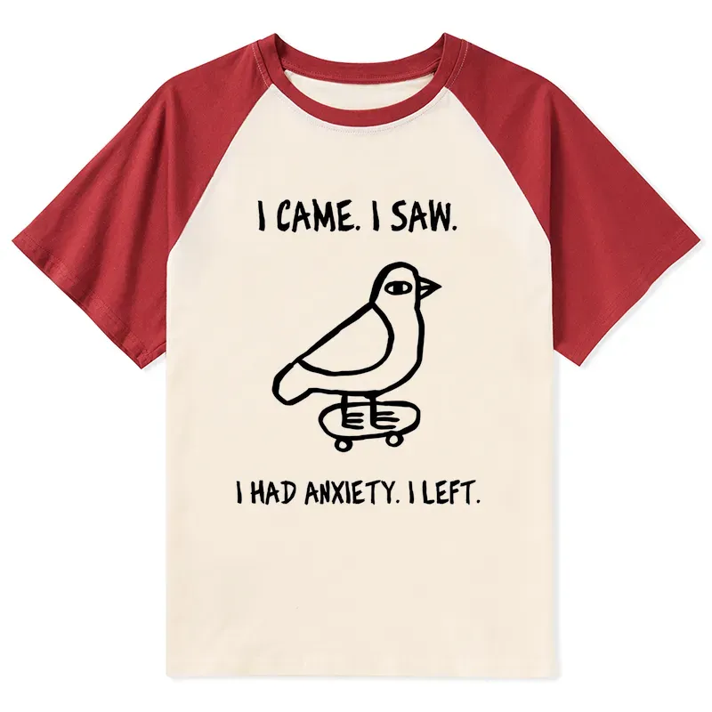 Tokyo-Tiger Funny Meme Bird Just Needs A Break Raglan T-shirt