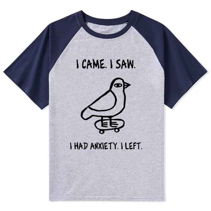 Tokyo-Tiger Funny Meme Bird Just Needs A Break Raglan T-shirt
