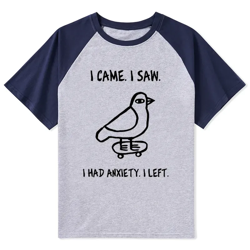 Tokyo-Tiger Funny Meme Bird Just Needs A Break Raglan T-shirt
