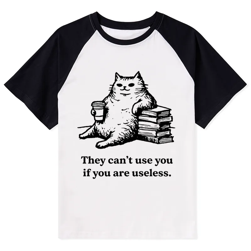 Tokyo-Tiger Cat Proving Uselessness Is A Superpower Raglan T-shirt