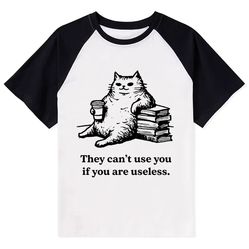 Tokyo-Tiger Cat Proving Uselessness Is A Superpower Raglan T-shirt Sale