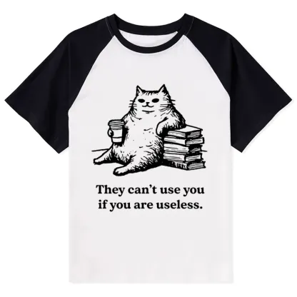 Tokyo-Tiger Cat Proving Uselessness Is A Superpower Raglan T-shirt