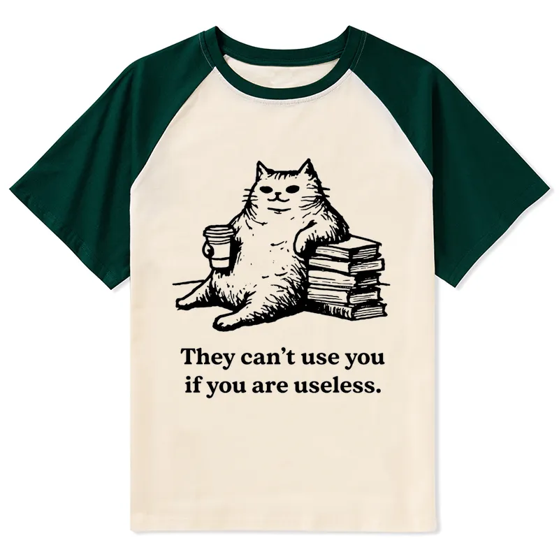 Tokyo-Tiger Cat Proving Uselessness Is A Superpower Raglan T-shirt