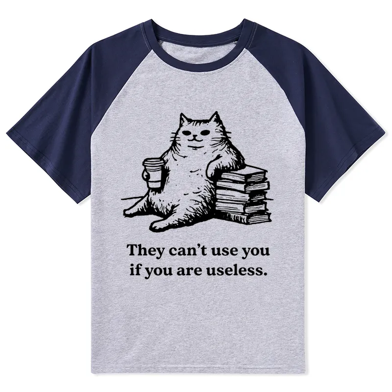 Tokyo-Tiger Cat Proving Uselessness Is A Superpower Raglan T-shirt