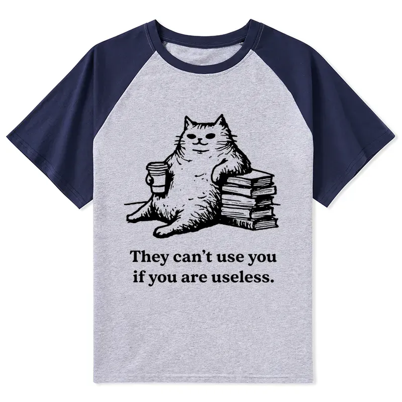 Tokyo-Tiger Cat Proving Uselessness Is A Superpower Raglan T-shirt