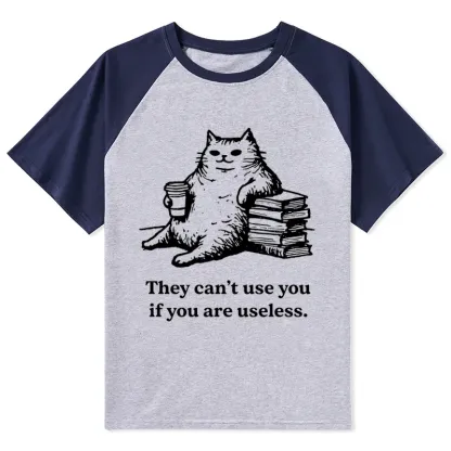 Tokyo-Tiger Cat Proving Uselessness Is A Superpower Raglan T-shirt