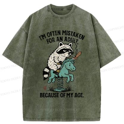 Tokyo-Tiger funny Raccoon and Horse meme T-Shirt 