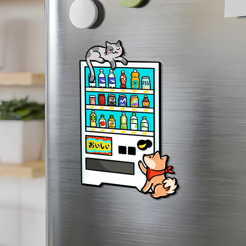 Tokyo-Tiger Beverage Vending Machine Fridge Magnet