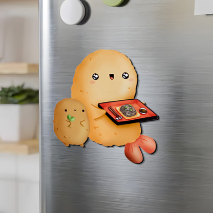 Tokyo-Tiger Cute Shrimp Tempura Fridge Magnet