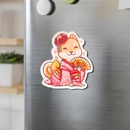 Tokyo-Tiger Akita Inu Geisha Fridge Magnet