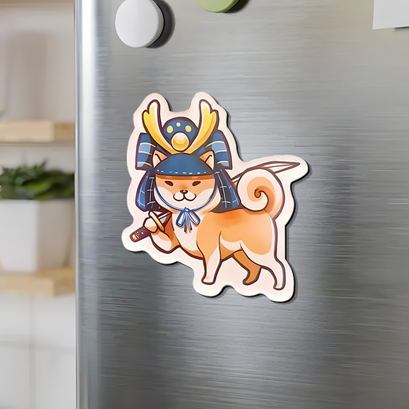 Tokyo-Tiger Shiba Inu Samurai Fridge Magnet Sale
