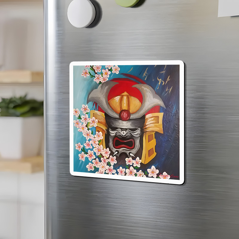 Tokyo-Tiger Samurai Mask Fridge Magnet Sale