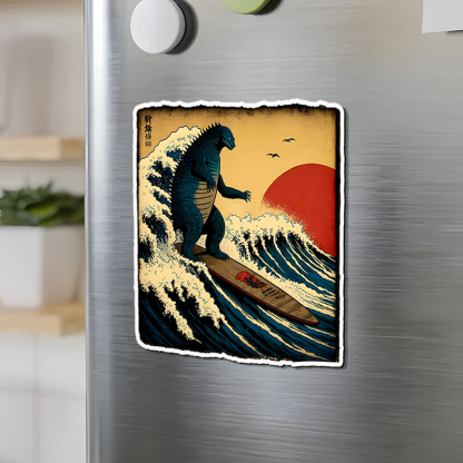 Tokyo-Tiger The Great Wave Fridge Magnet