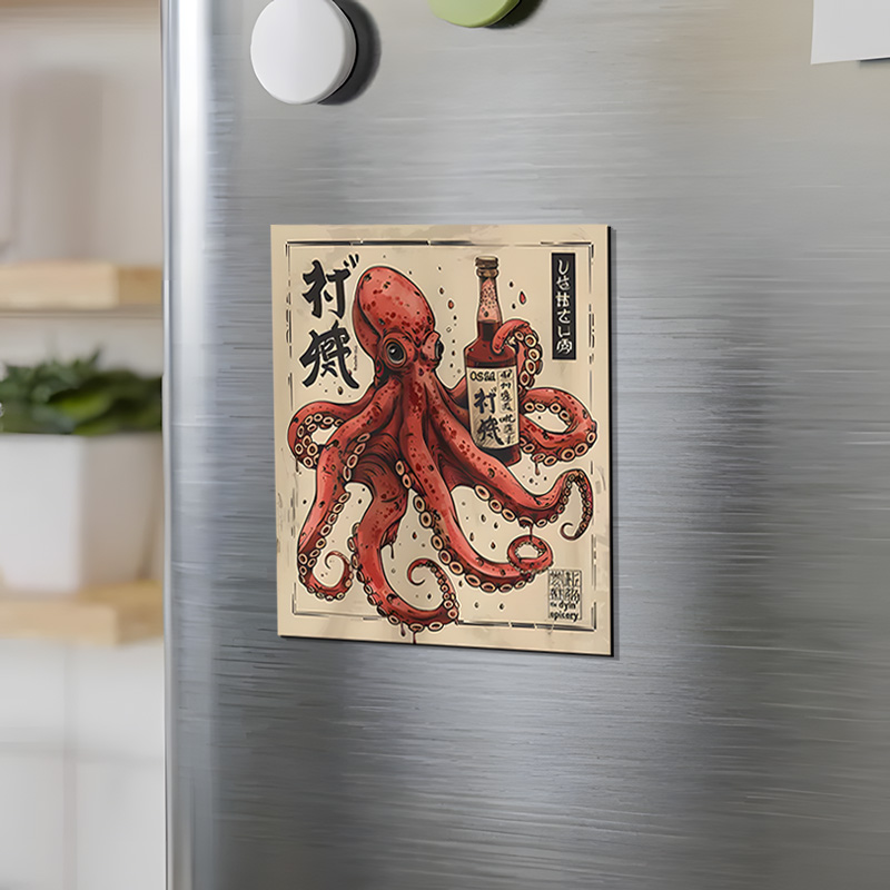 Tokyo-Tiger Osaka Saké Octopus Fridge Magnet
