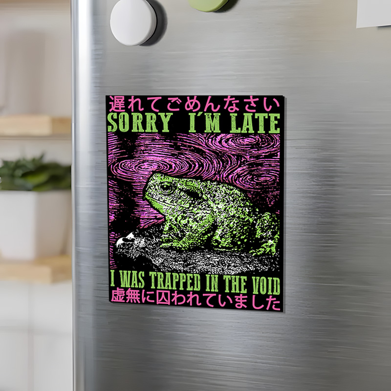 Tokyo-Tiger Frogs Trapped In The Void Fridge Magnet