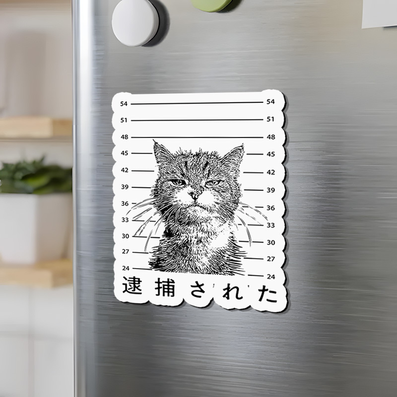 Tokyo-Tiger Cat That Was Arrested Fridge Magnet Sale