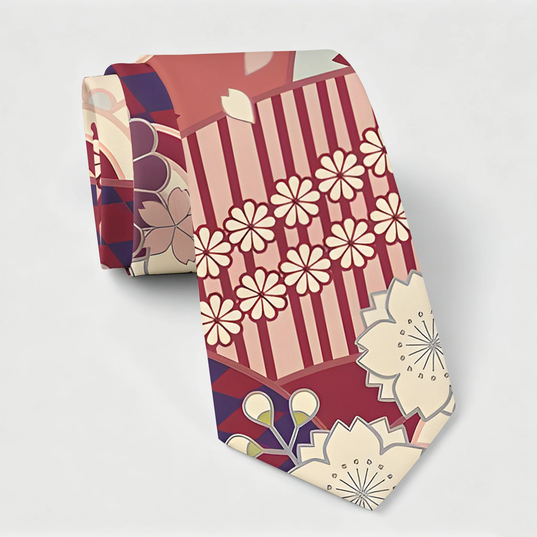 Tokyo-Tiger A Floral Fusion Necktie