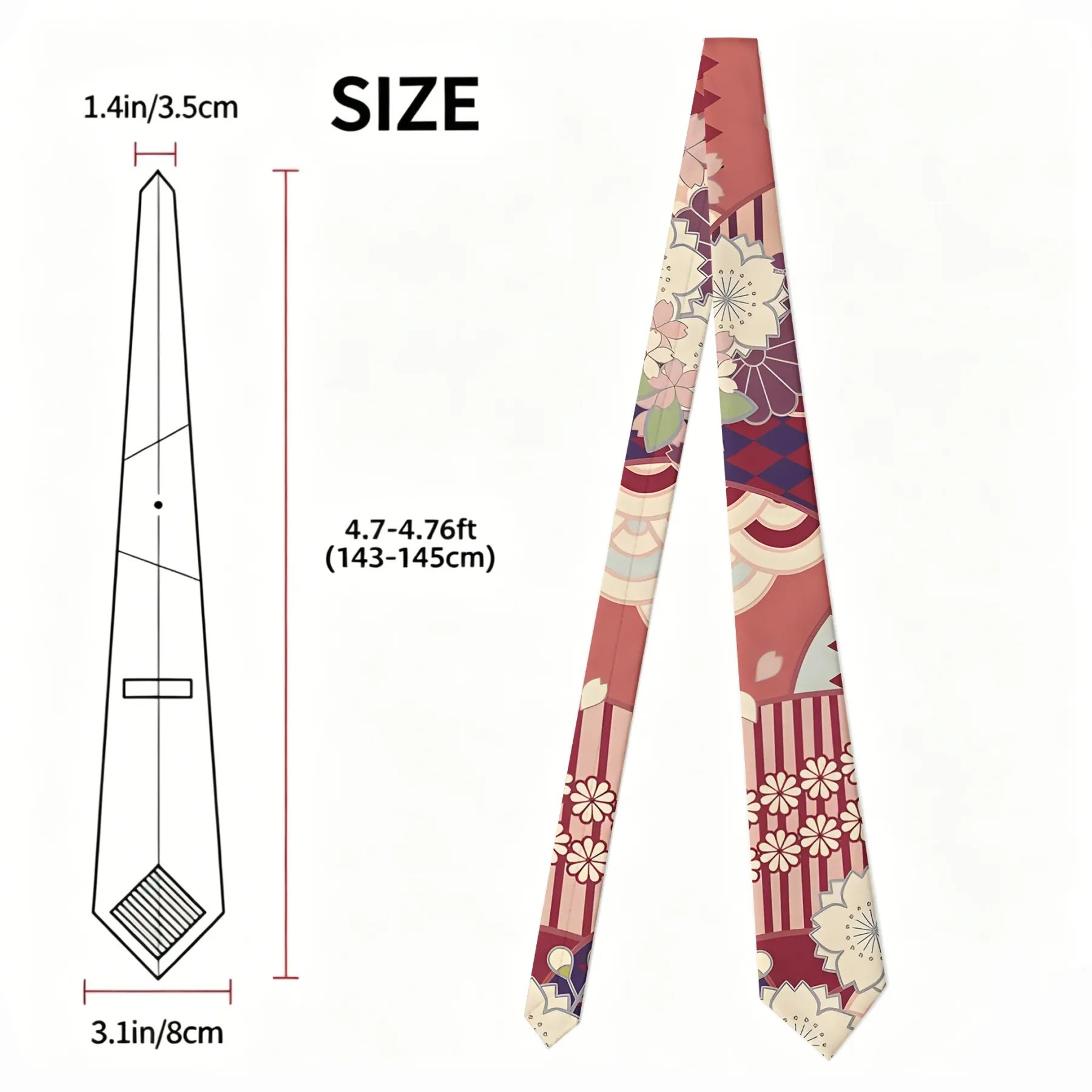 Tokyo-Tiger A Floral Fusion Necktie