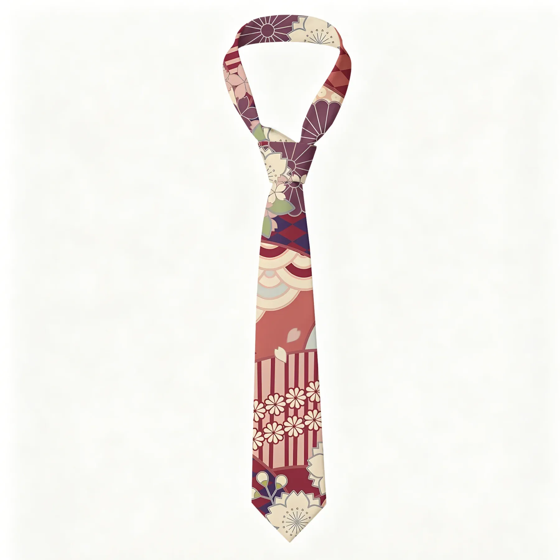 Tokyo-Tiger A Floral Fusion Necktie Sale