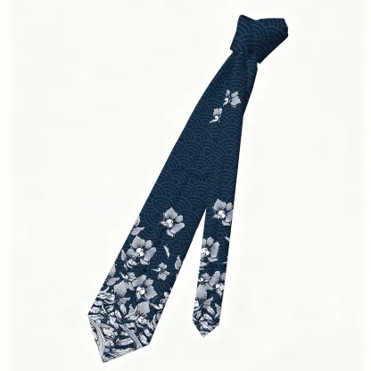 Tokyo-Tiger Falling Petals Necktie