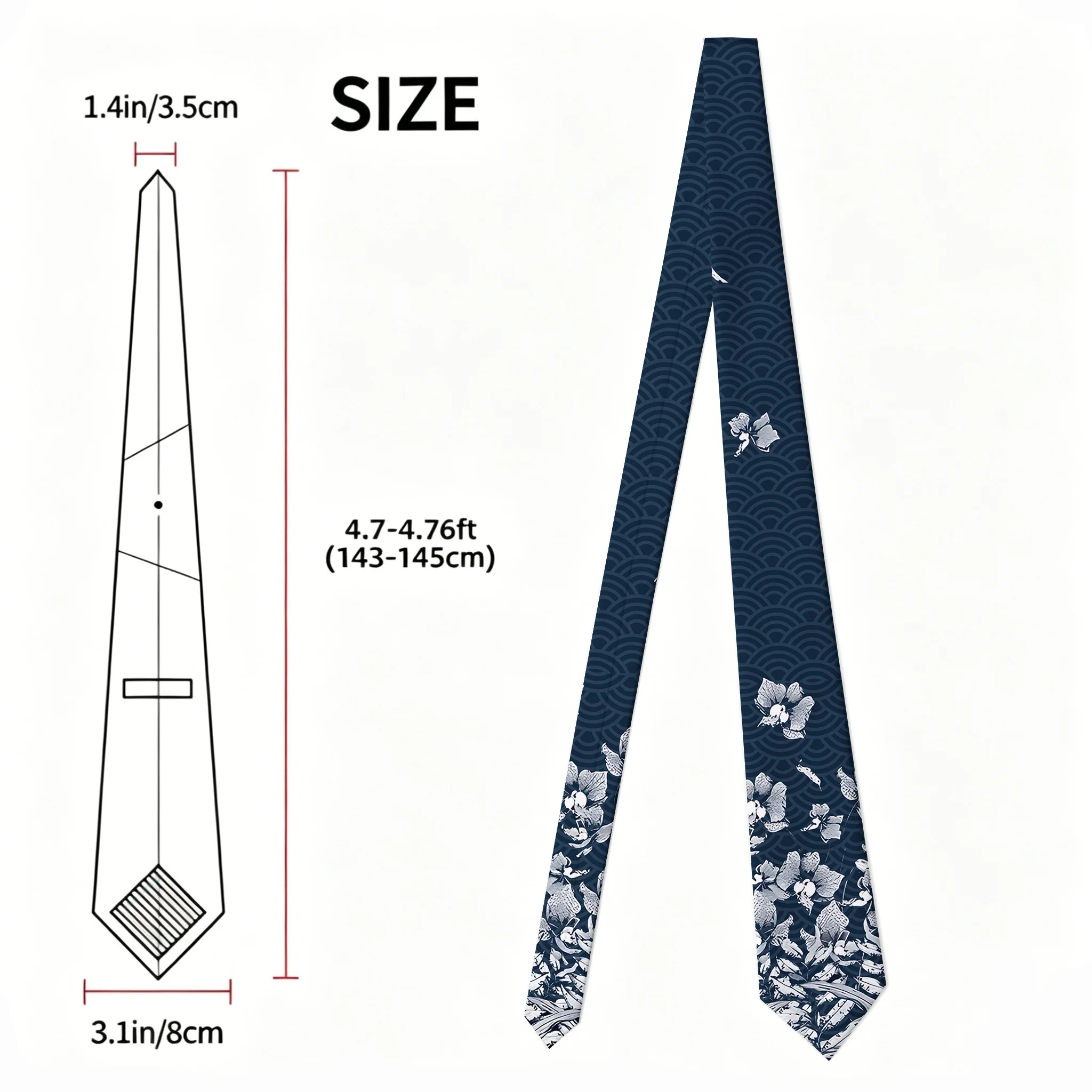 Tokyo-Tiger Falling Petals Necktie