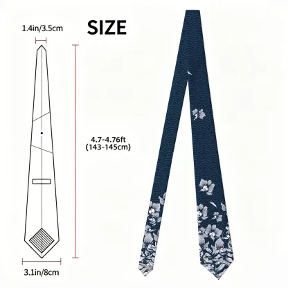 Tokyo-Tiger Falling Petals Necktie