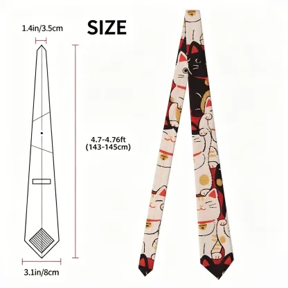 Tokyo-Tiger Lucky Cat Necktie