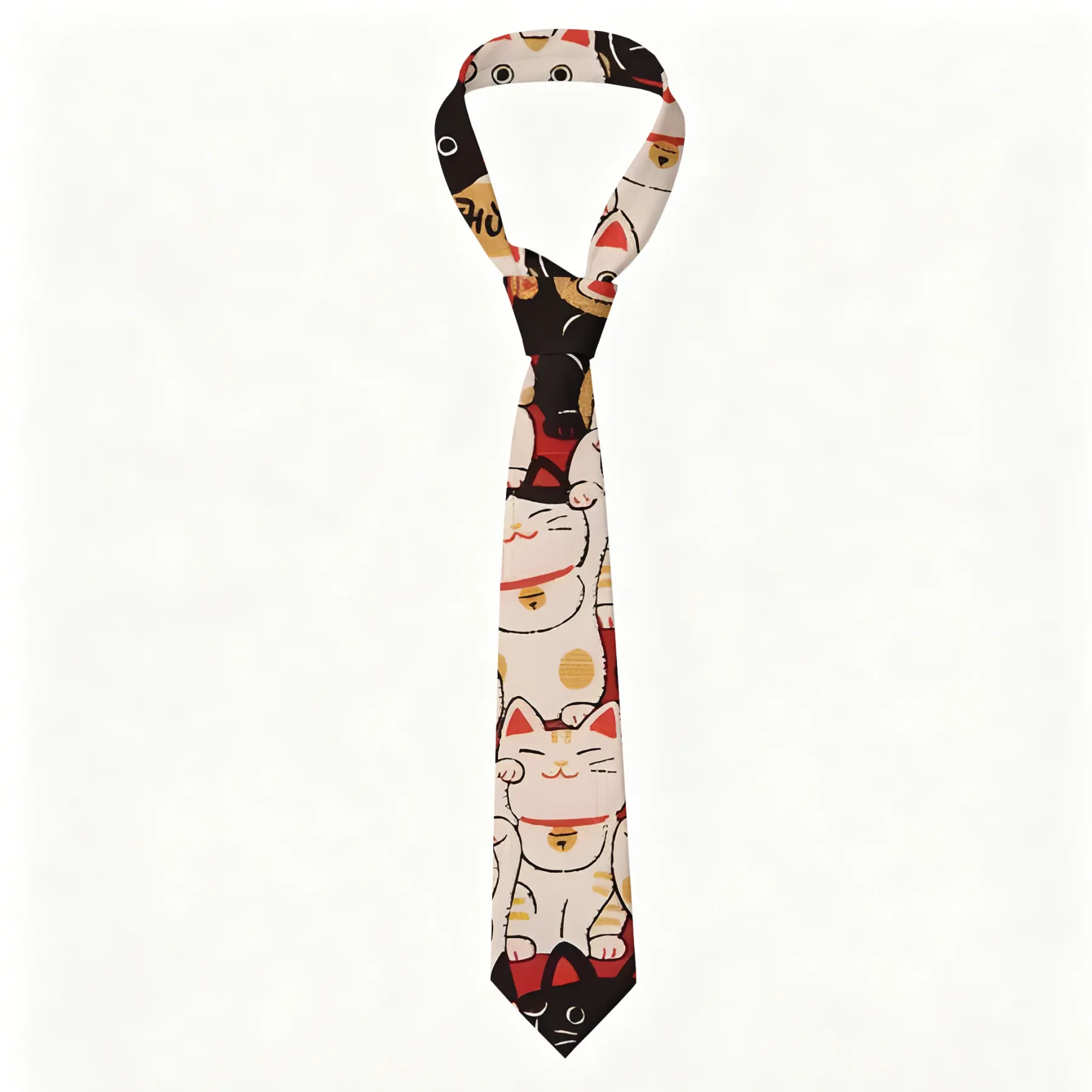 Tokyo-Tiger Lucky Cat Necktie Sale