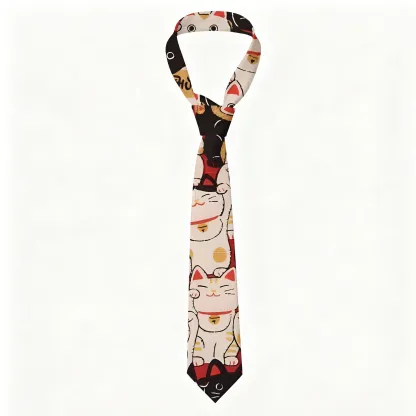 Tokyo-Tiger Lucky Cat Necktie