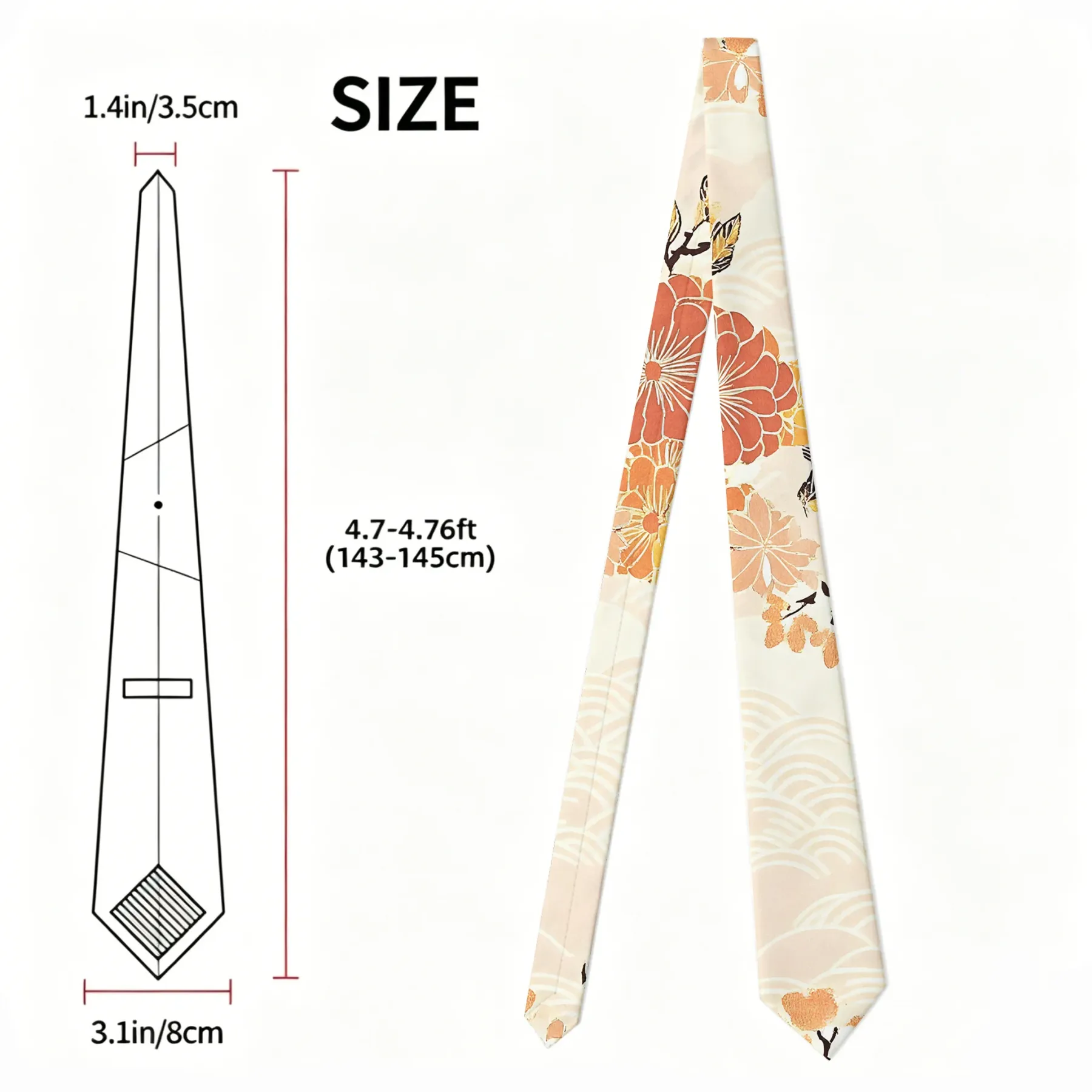 Tokyo-Tiger Fruitful Flower Necktie