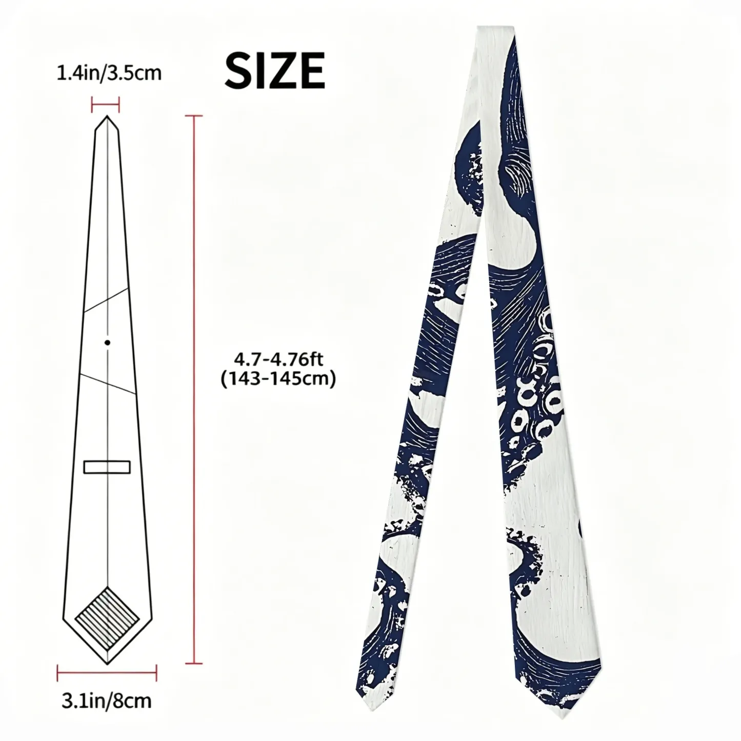 Tokyo-Tiger Ocean Octopus Necktie