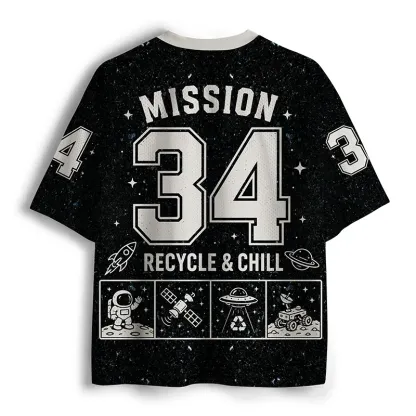 Tokyo-Tiger Raccoon Astronaut Funny Mesh Jersey