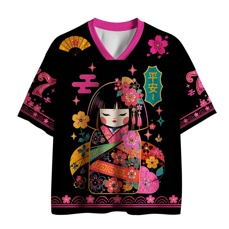 Tokyo-Tiger Geisha Kanji Mesh Jersey