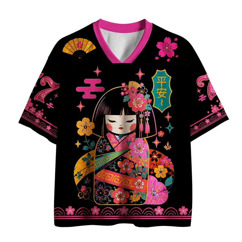 Tokyo-Tiger Geisha Kanji Mesh Jersey Sale