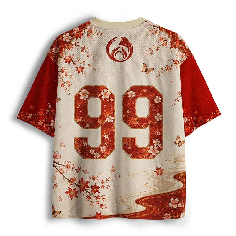 Tokyo-Tiger Elegant Cat Geisha Mesh Jersey