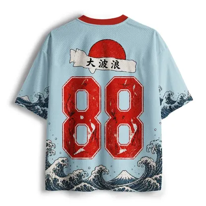 Tokyo-Tiger Octopus Drinking Funny Mesh Jersey