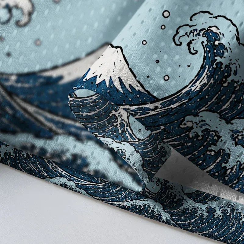 Tokyo-Tiger Octopus Drinking Funny Mesh Jersey