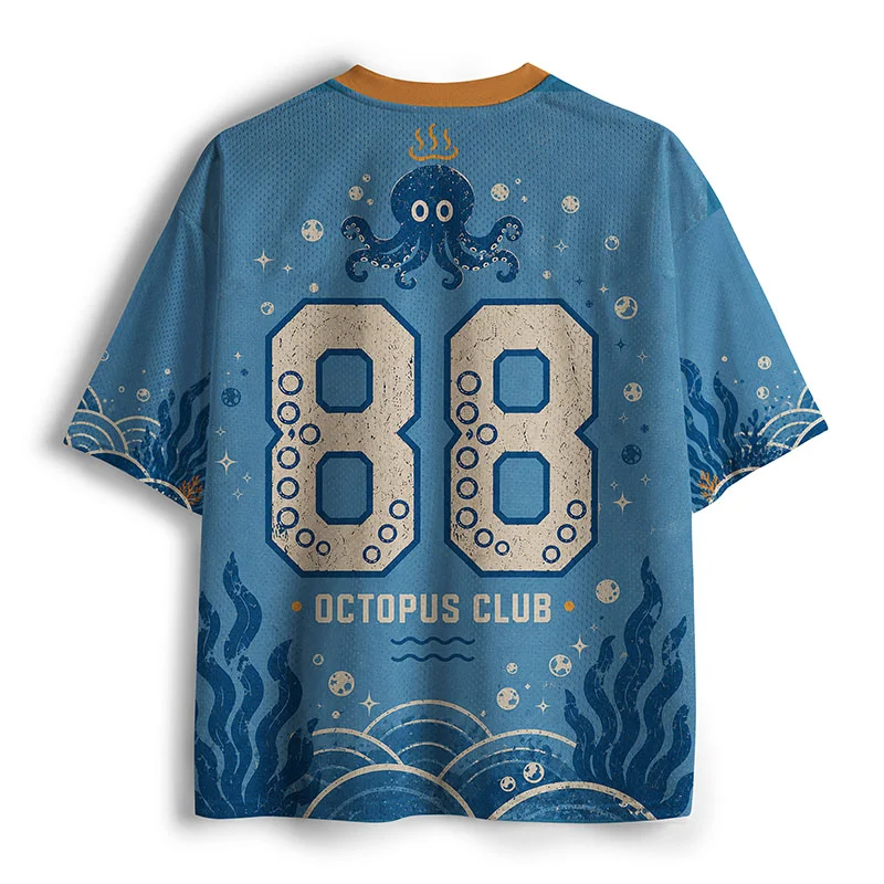 Tokyo-Tiger Cute Deep-sea Octopus Mesh Jersey